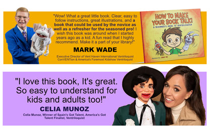 Reader review of How To Make Your Sock Talk. A step by step puppet book for kids, by author Jimmy Vee.